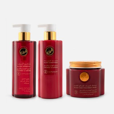 Coconut & Almond Hair Care Set - 3 pcs