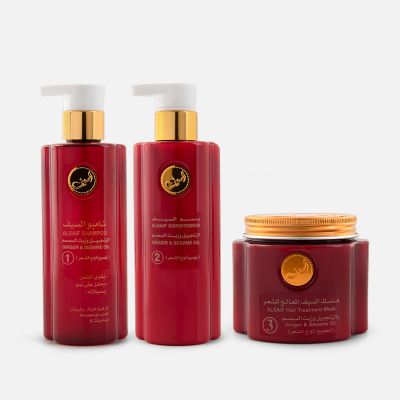 Ginger & Sesame Hair Care Set - 3 pcs