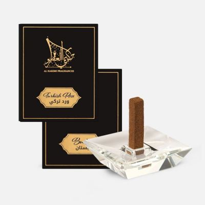 Smart Oud Turkish Rose and Bustan With Crystal Stand - 10 Sticks