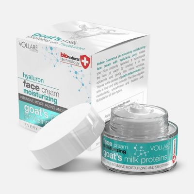 Moisturizing Face Cream With Goats Milk And Hyaluron Acid