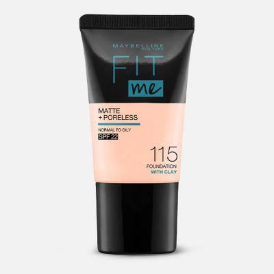 Fit Me Matte + Poreless Foundation With Clay Spf 22 - N 115 - Ivory