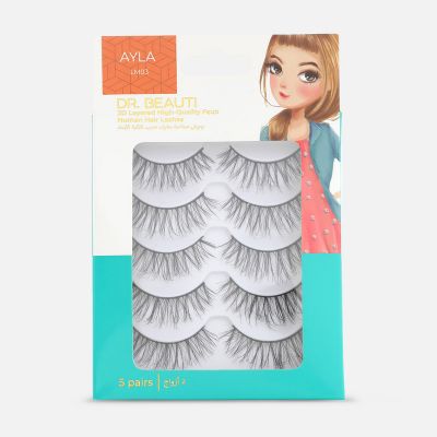 3D Layered Faux Human Eyelasheses