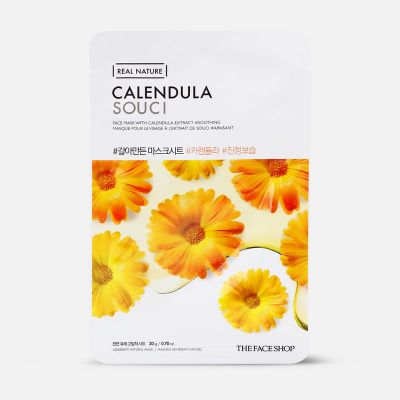 Real Nature Calendula Face Mask