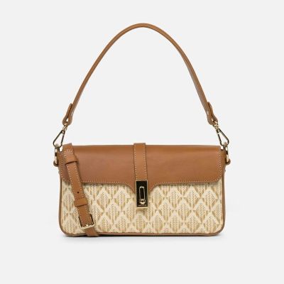 Graphic Osier Baguette Bag