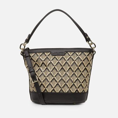 Graphic Osier Shoulder Bag