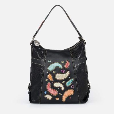 Swarovski Crystal Leather Handbag