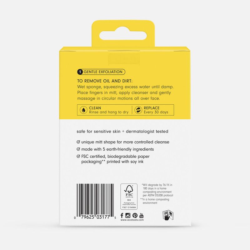 Biodegradable Facial Cleansing Mitt