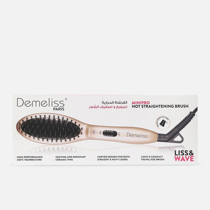 Mini Pro Hot Straightening Brush Liss & Wave