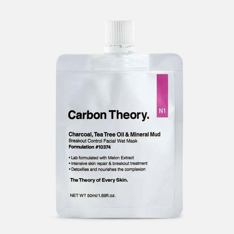 Charcoal, Tea Tree Oil & Mineral Mud Breakout Control Facial Mask