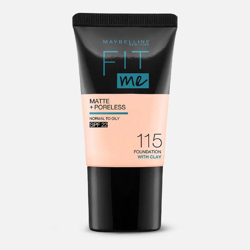 Fit Me Matte + Poreless Foundation With Clay Spf 22 - N 115 - Ivory