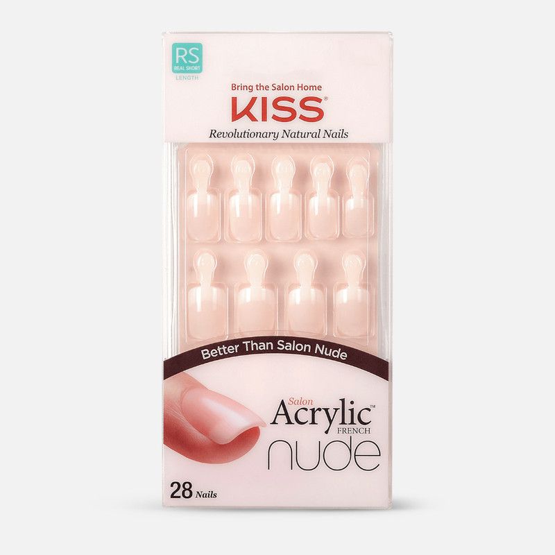 Salon Acrylic Nude French Nails