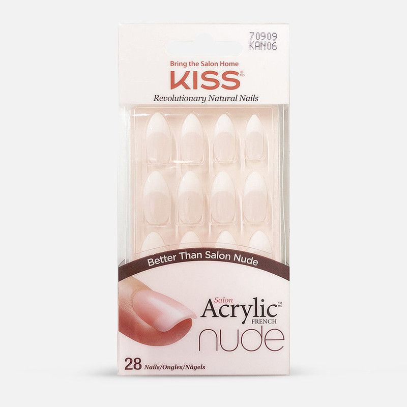 Salon Acrylic Nude French Nails