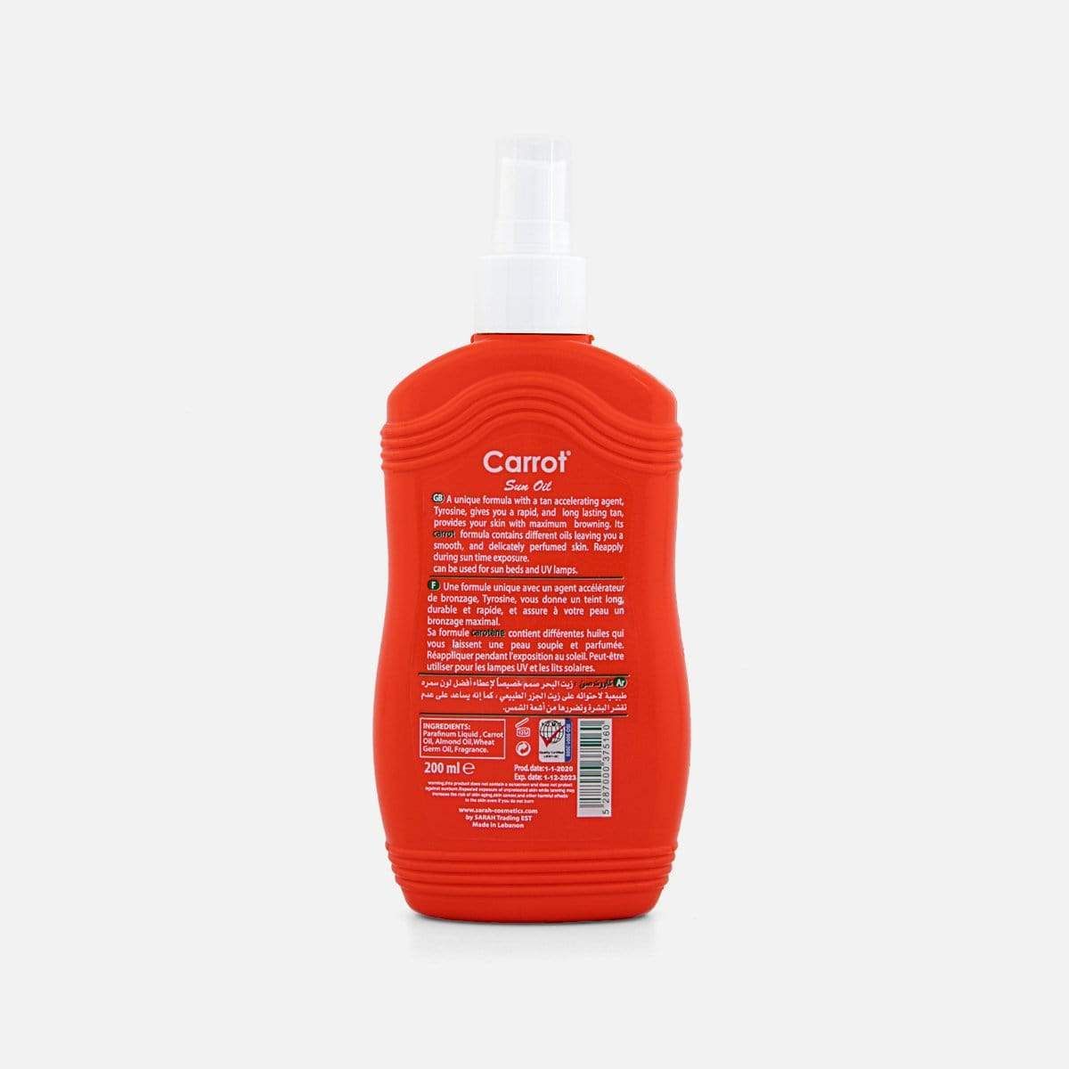Carrot Spray Oil