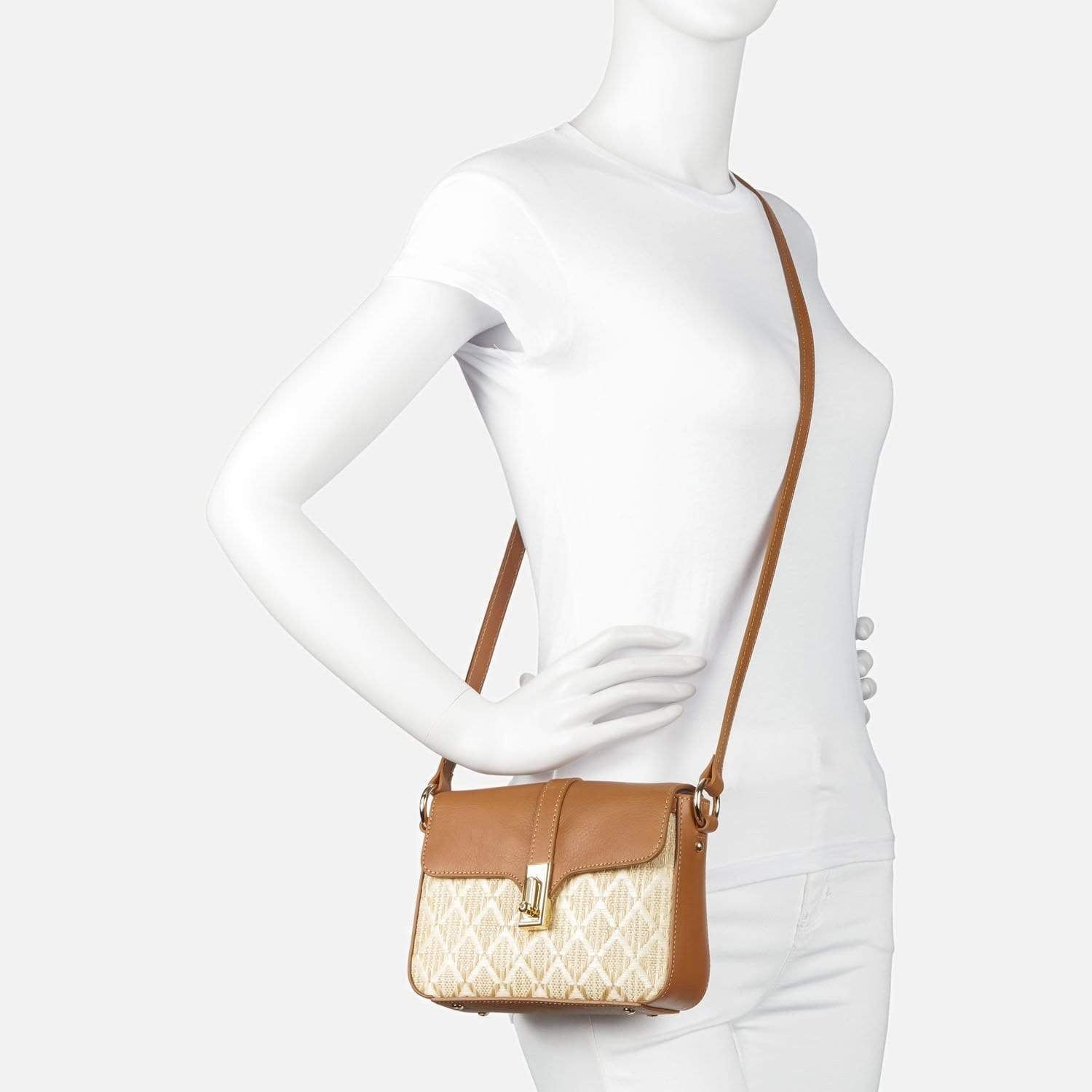 Graphic Osier Crossbody Bag