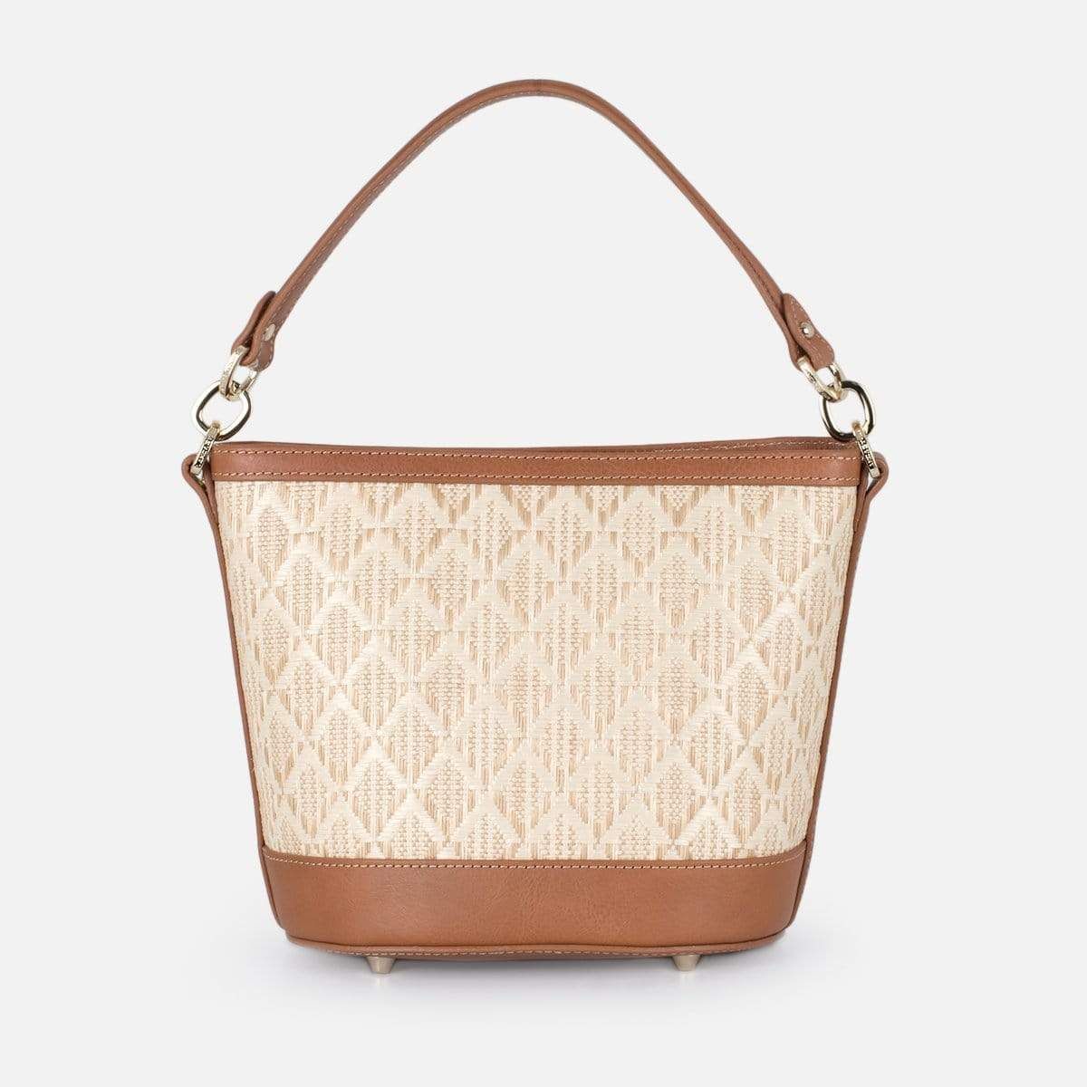 Graphic Osier Shoulder Bag