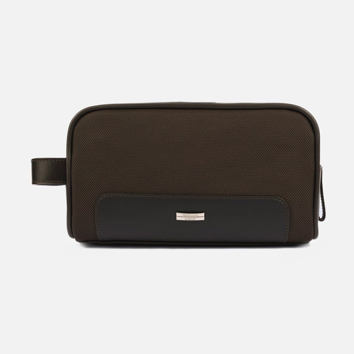 Brown Single Zip Travel Toiletry
