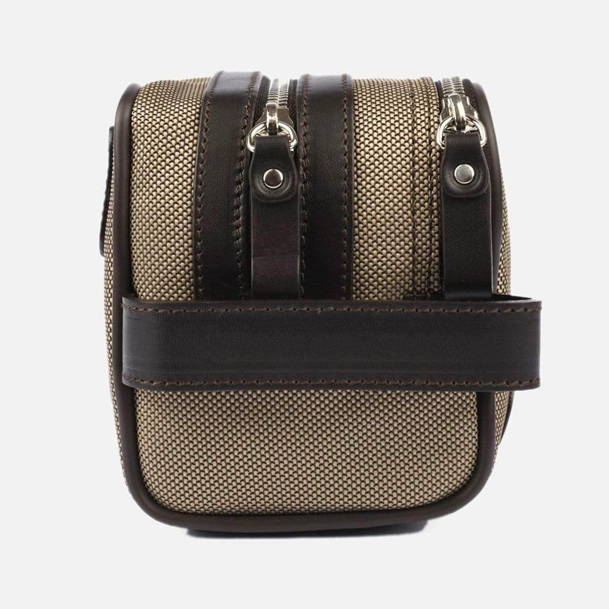 Beige Double Zip Travel Toiletry