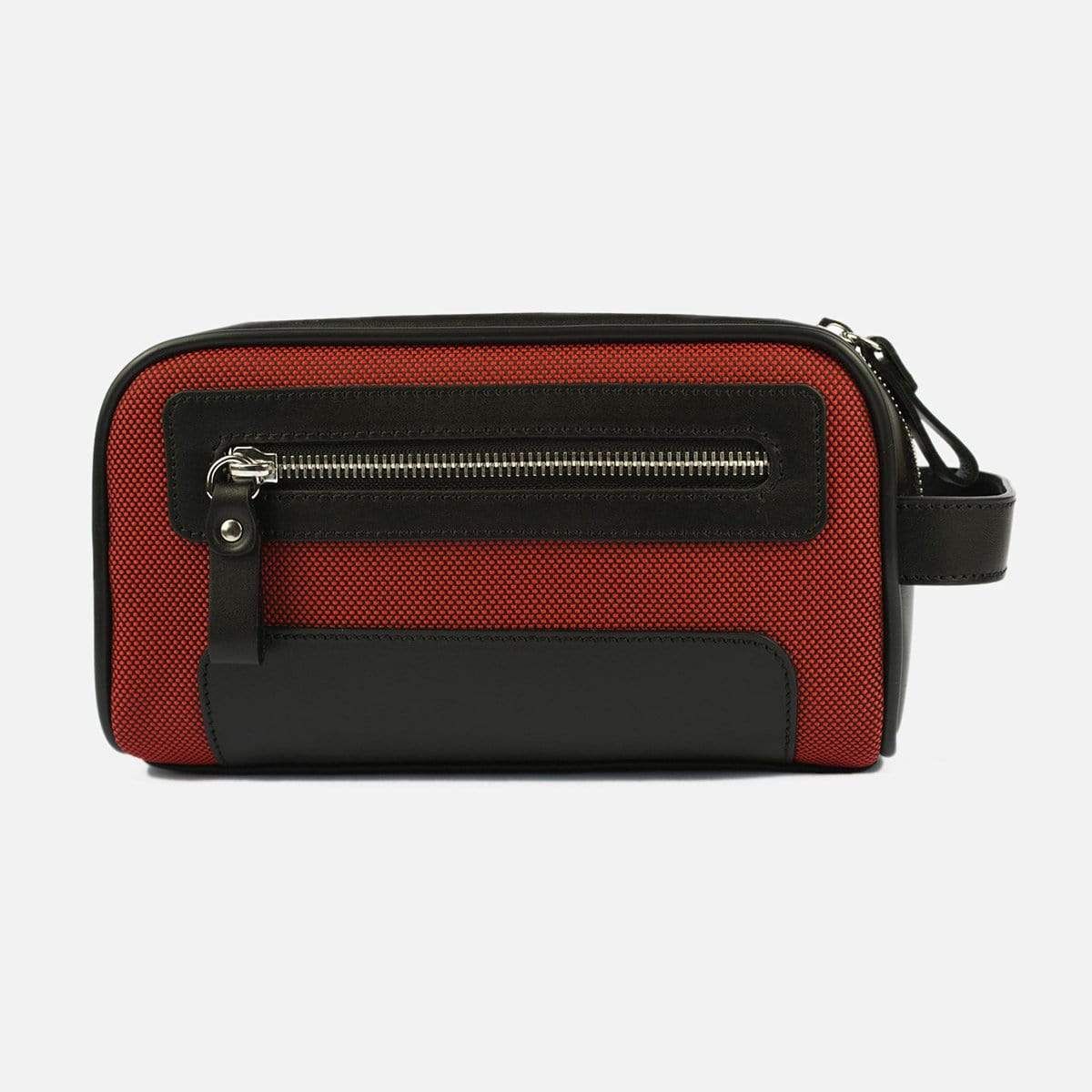 Red Single Zip Travel Toiletry